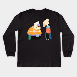 Barnacle Boy and Mermaid Man Kids Long Sleeve T-Shirt